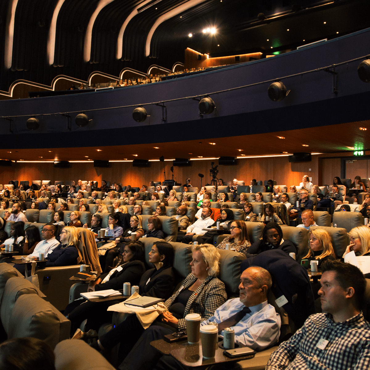 A full auditorium of people in ODEON Leicester Square