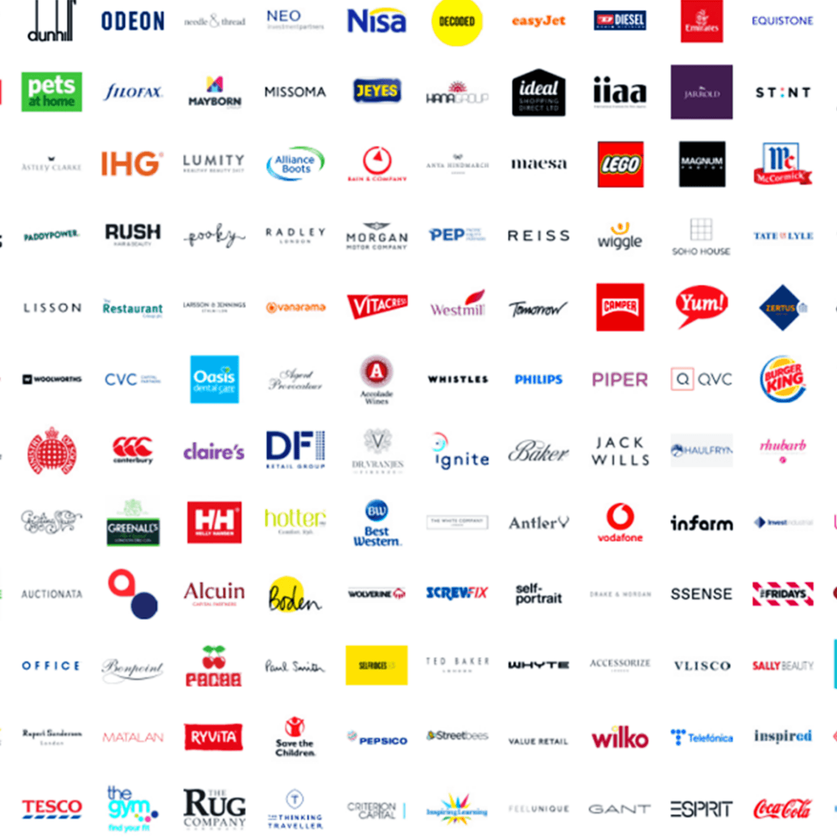 a collage of just some of MBS’ clients over the past ten years