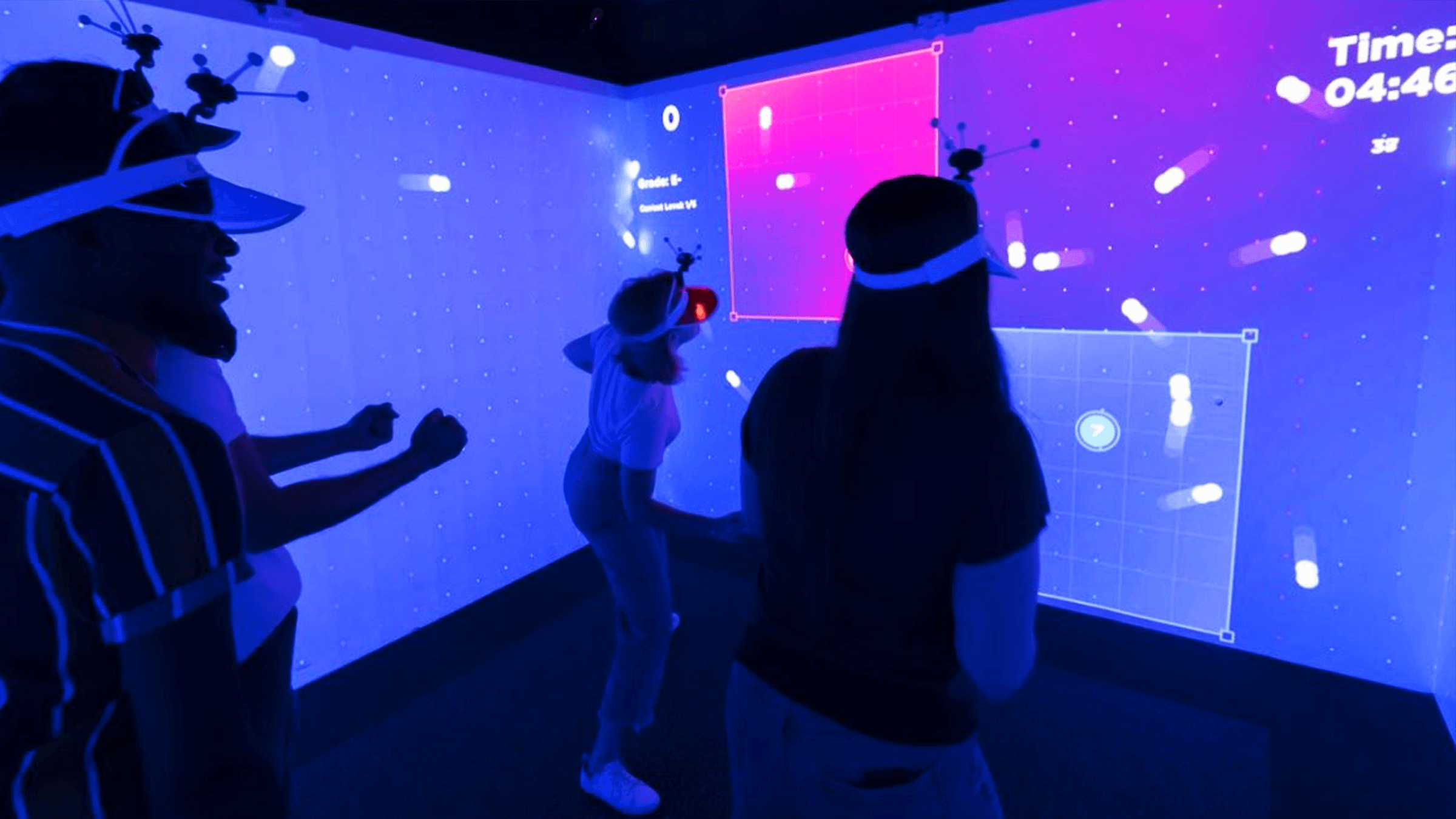 a photo of people playing a game in one of the Immersive Gamebox locations