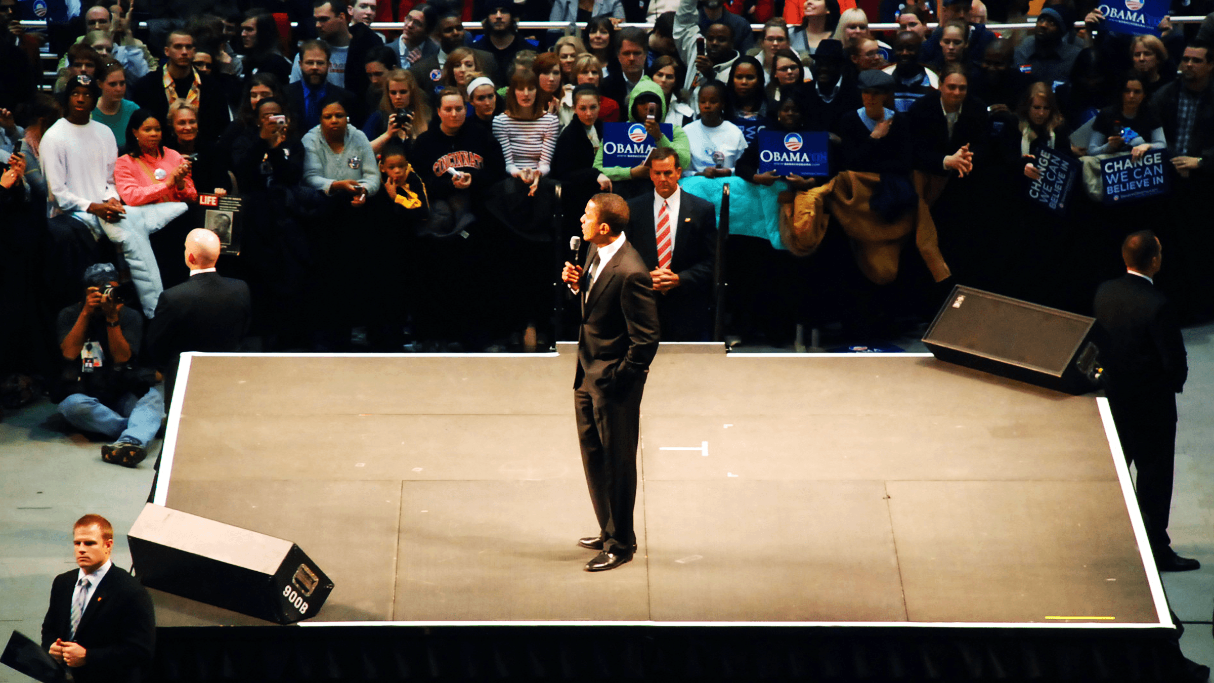 Barack Obama speaking at an event in 2009